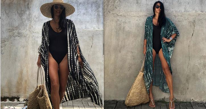 Robe de plage de villégiature en polyester anti-UV pour femmes