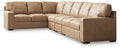 Bandon - 4-Piece Sectional With Raf Loveseat - Leather Match - Toffee-0