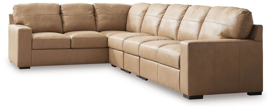Bandon - 4-Piece Sectional With Raf Loveseat - Leather Match - Toffee-0