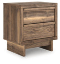 Chirason - Two Drawer Night Stand - Brown-0