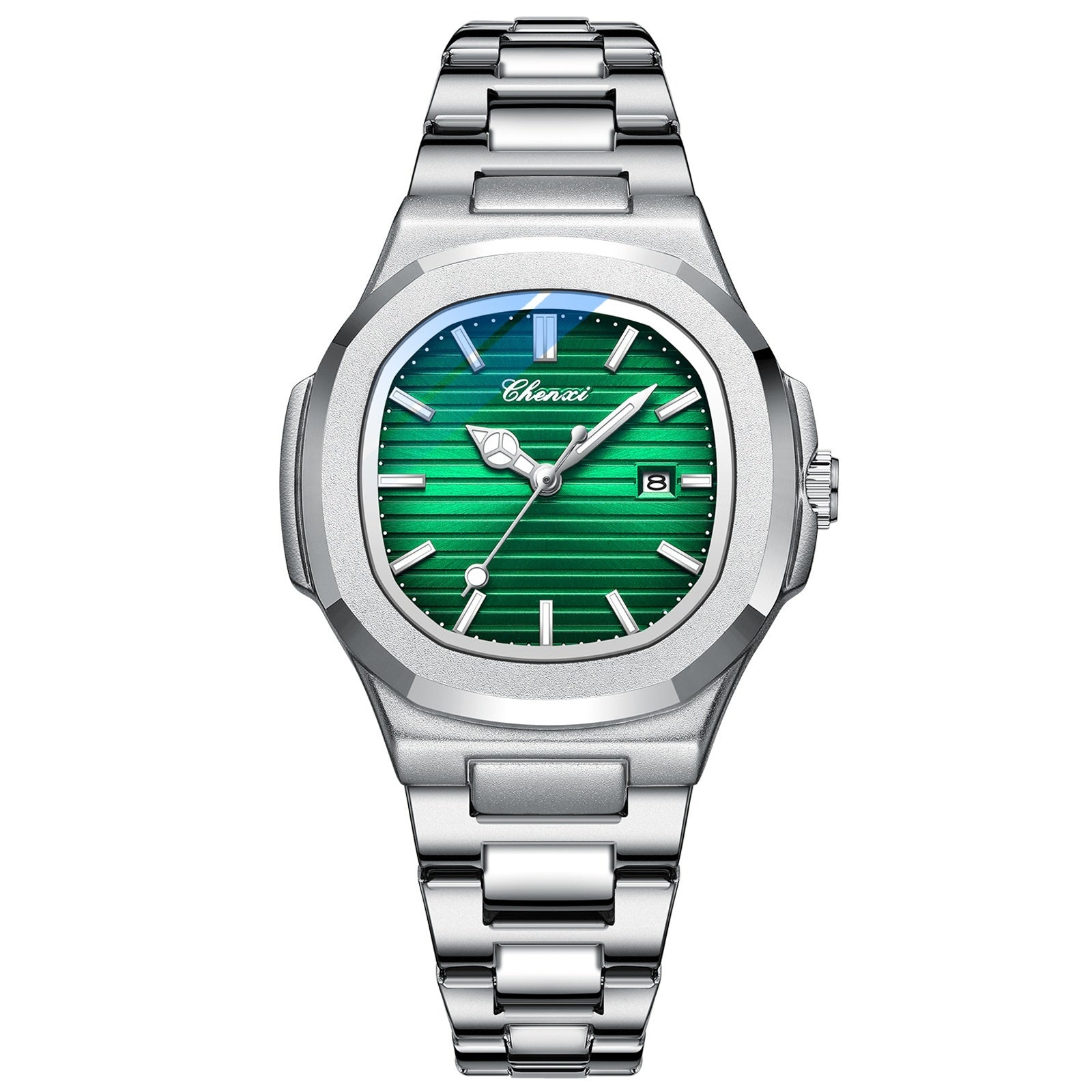 Chenxi Montre Acier Couple Lumineuse Étanche Simple Tendance