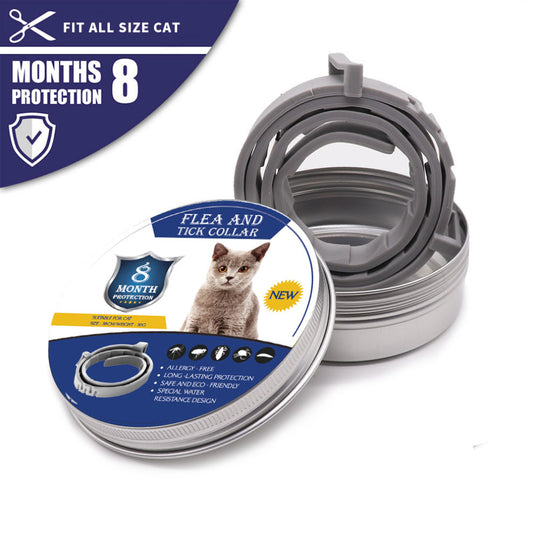 Collar antimosquitos para mascotas, ajustable, repelente de insectos para gatos y perros, suministros para mascotas