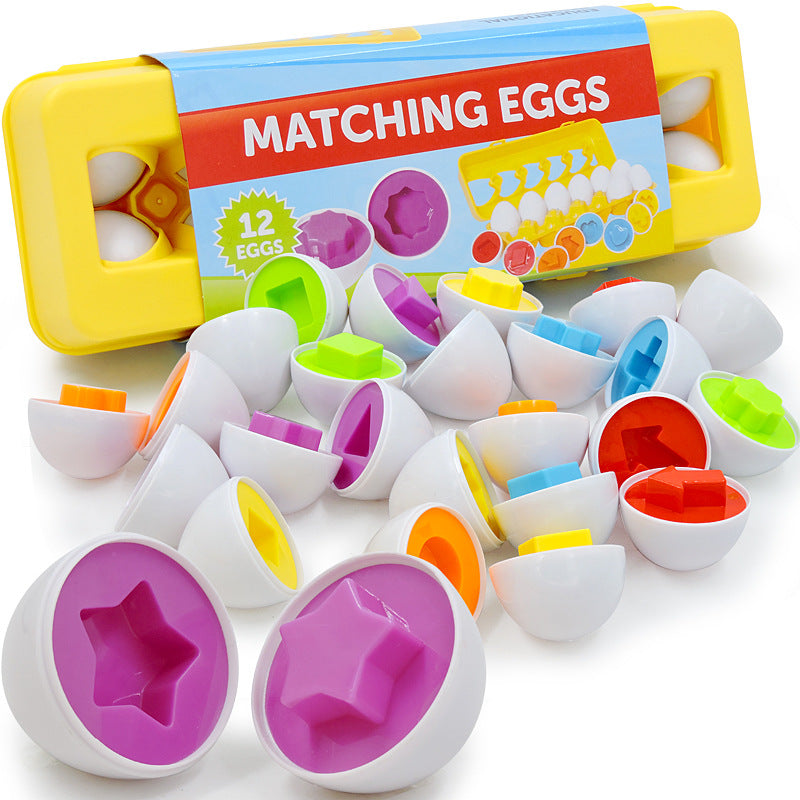 Bebé Aprendizaje Educativo Juguete Huevo Inteligente Juegos Juguetes Clasificadores de Formas Huevos Montessori Juguetes para Niños Niñas