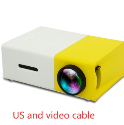 Proyector portátil 3D HD LED Cine en casa HDMI compatible con USB de audio Proyector YG300 Mini proyector
