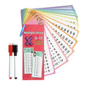 15 tarjetas de multiplicación matemática que se pueden borrar repetidamente