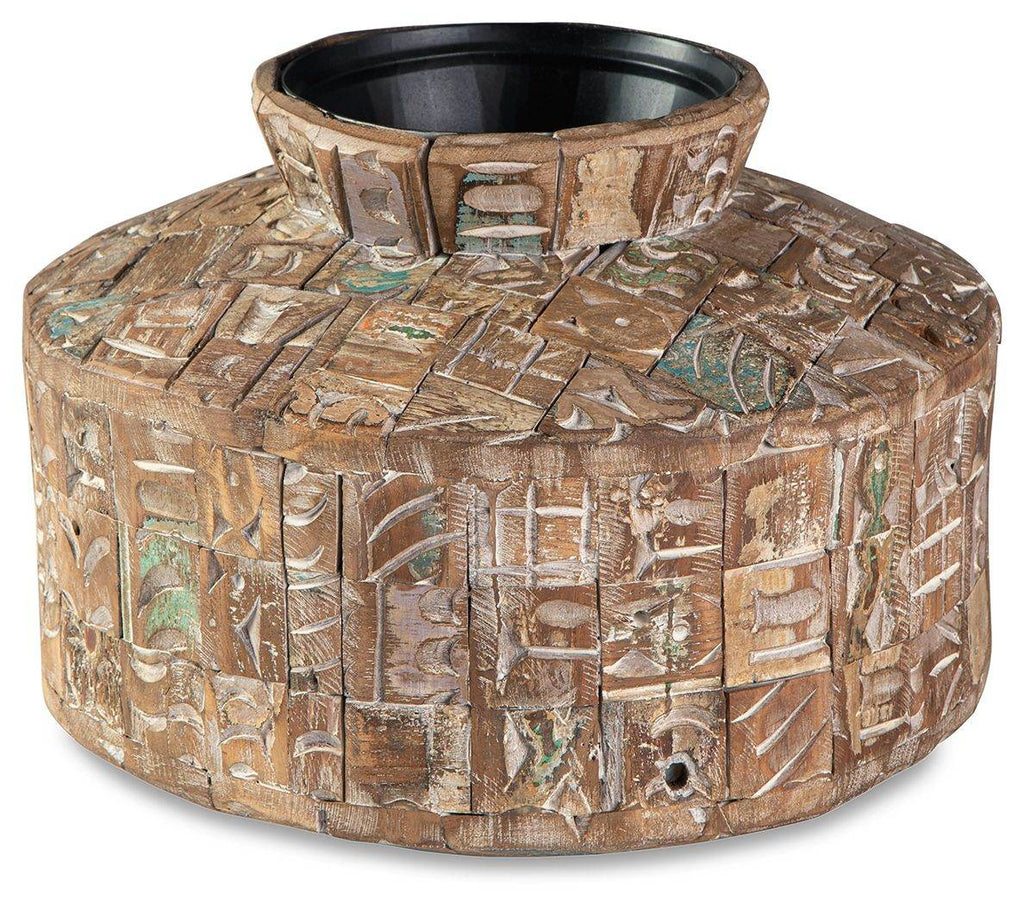 Meltland - Vase - Square - Natural / Black-0