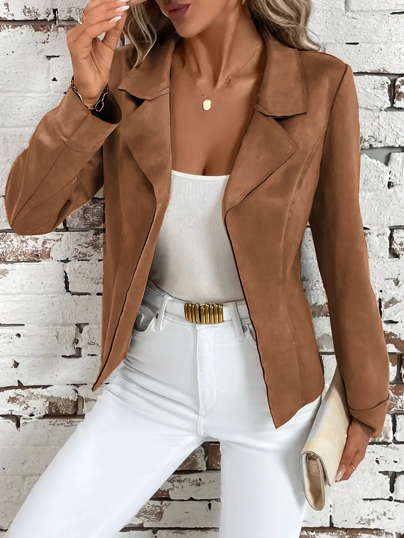 Chaqueta Cárdigan Elegante Entallada de Otoño e Invierno para Mujer