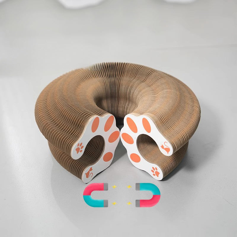 Acordeón de Gato, Juguete para Gatos, Kitty Kurlz, Bola de Juguete para Gatos, Almohadilla Rascadora, Tablero Rascador Mágico de Órgano para Gatos, Rascador para Gatos