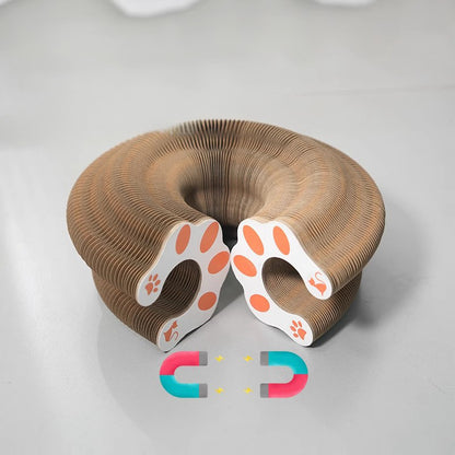 Acordeón de Gato, Juguete para Gatos, Kitty Kurlz, Bola de Juguete para Gatos, Almohadilla Rascadora, Tablero Rascador Mágico de Órgano para Gatos, Rascador para Gatos