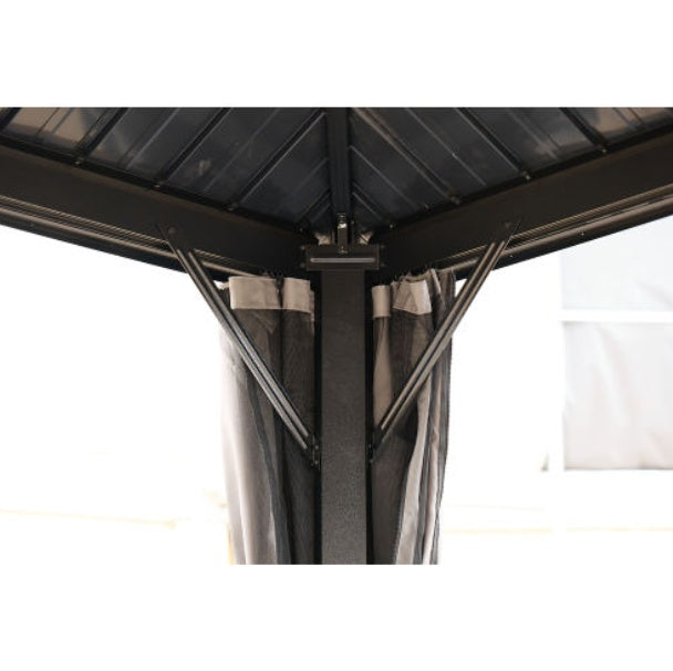 Tonnelle de jardin 3x3M, tonnelle en aluminium