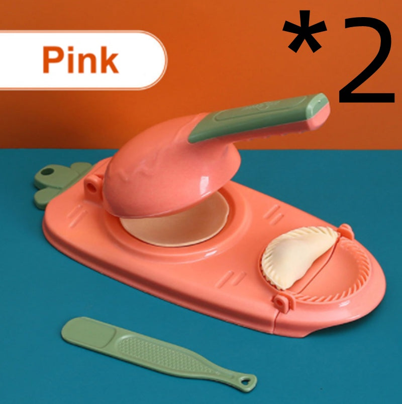 Nueva herramienta 2 en 1 para hacer dumplings de cocina, utensilio manual para hornear repostería