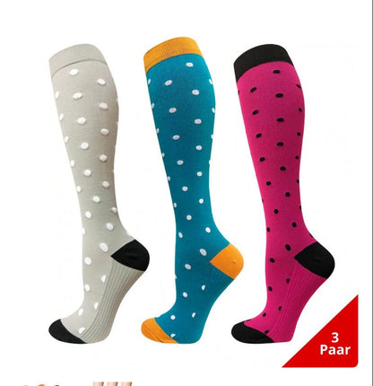 Chaussettes de sport de compression extensibles pour femmes