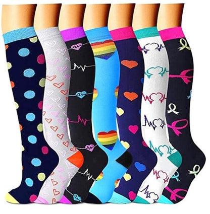 Chaussettes de sport de compression extensibles pour femmes
