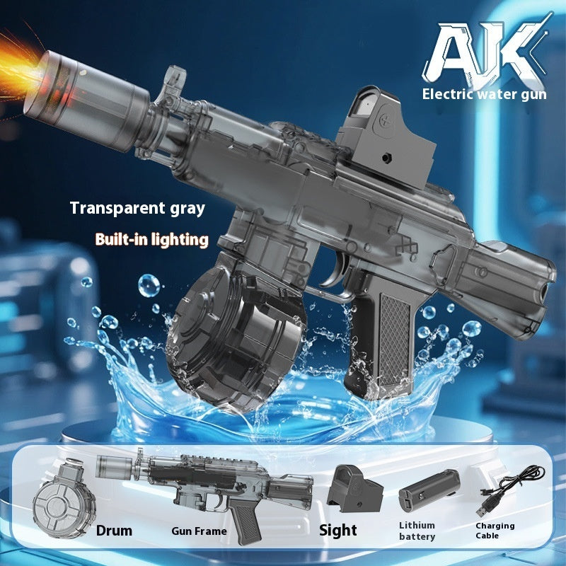 Nouveau pistolet à eau électrique Ice Mouse Ice Explosion, haute vitesse, tir continu, rechargement à liaison, grande capacité pour enfants