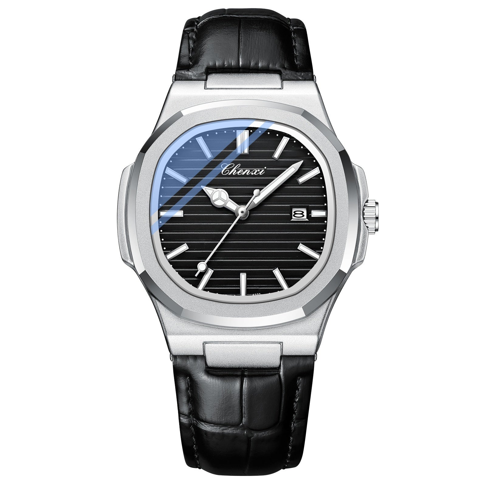 Chenxi Montre Acier Couple Lumineuse Étanche Simple Tendance