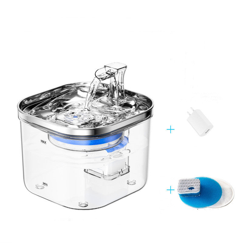 Dispensador de Agua Automático de Acero Inoxidable para Mascotas (Perro y Gato) Fuente Inteligente Accesorios para Mascotas