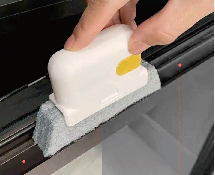 Brosse de nettoyage créative pour rainures, nettoie rapidement tous les coins et interstices, brosses de nettoyage détachables pour rails de porte et de fenêtre