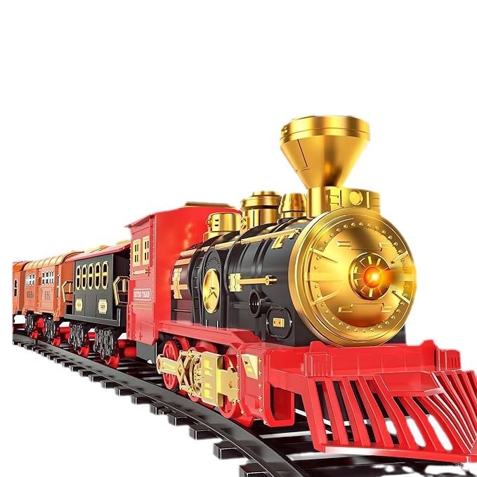 Train électrique de simulation Rétro Noël Train à vapeur