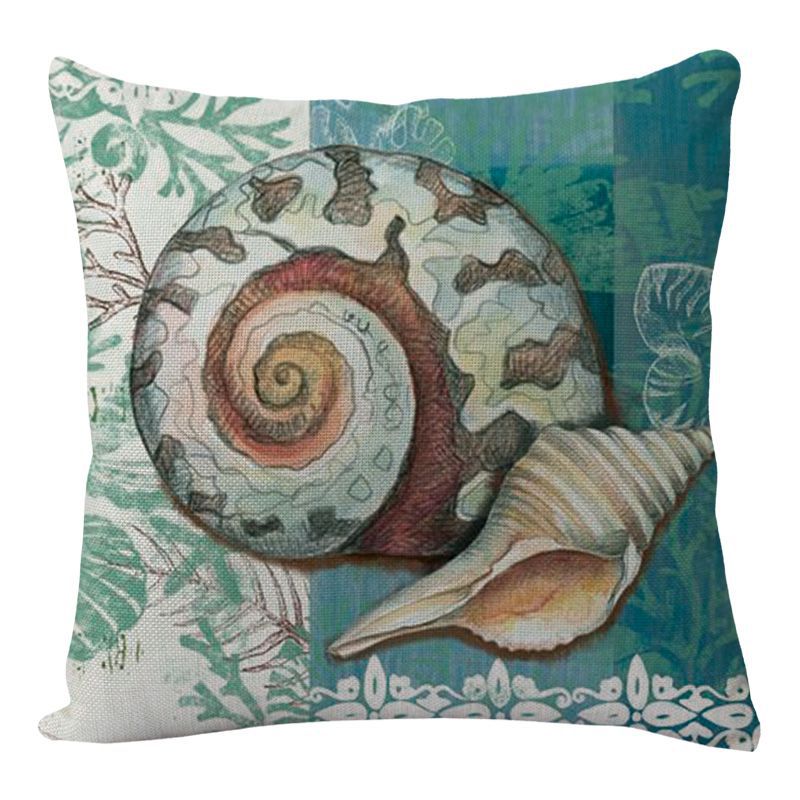 Fundas de cojín con estampado de tortuga marina para sofá, silla, asiento, decoración del hogar