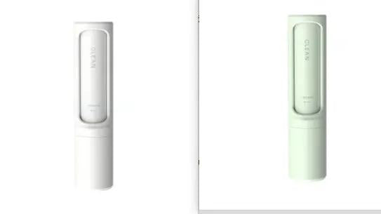 2-in-1 reusable pet hair remover brush AdTec, white and mint green, 2-pack