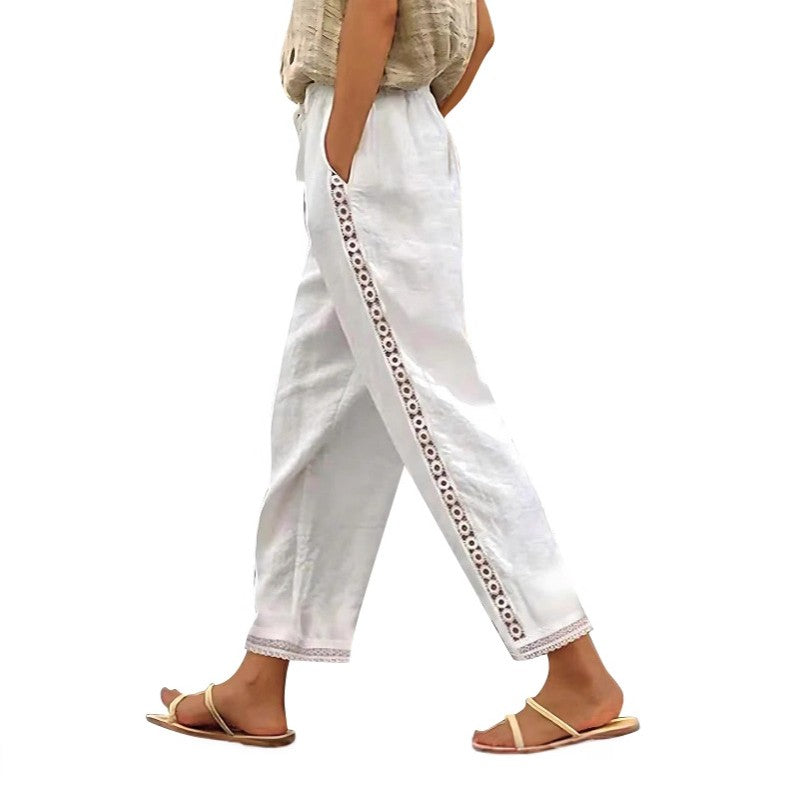 Beauté Vêtements Décontracté Pantalon ample à jambe large