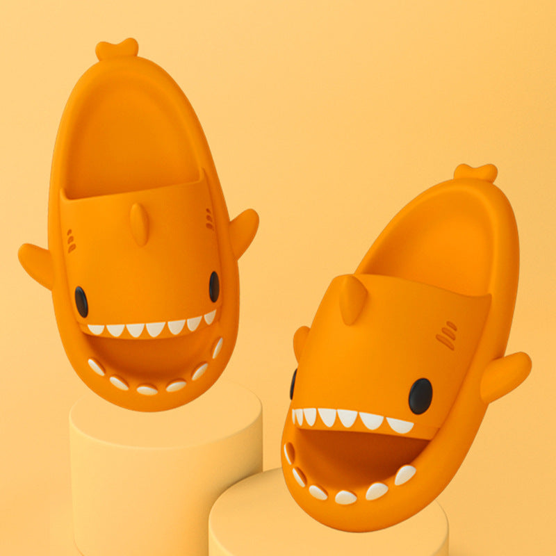 Pantuflas de tiburón de dibujos animados divertidas y bonitas, suaves, para interior y exterior