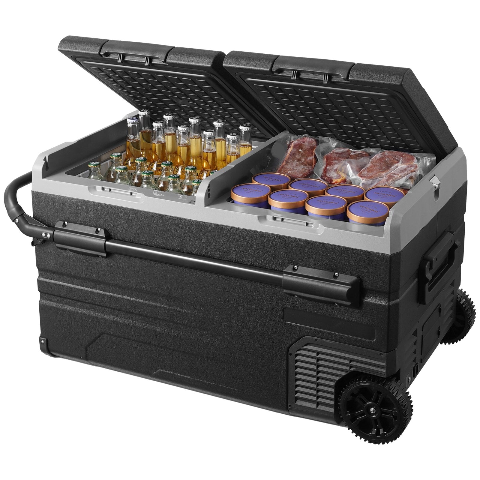 Portable Car Refrigerator Freezer Compressor 115 L Dual Zone