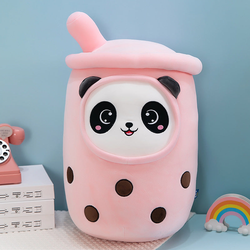 Peluche Oreiller Tasse à Thé au Lait Fruits Émulation