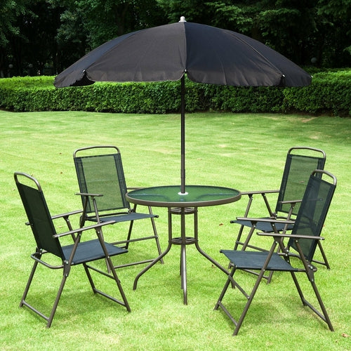 Ensemble de parasol et mobilier de jardin pour terrasse extérieure
