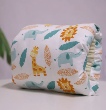 Almohada de brazo ajustable de algodón para lactancia de bebé, almohada de lactancia lavable para bebés, cojín de brazo para lactancia