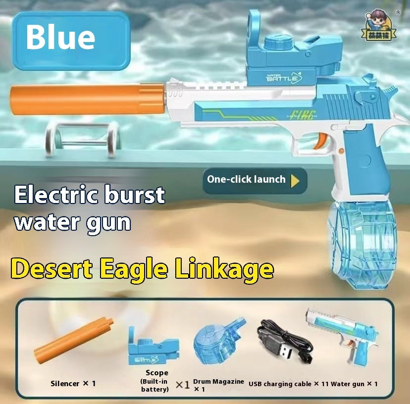 Nouveau Pistolet à Eau Électrique à Effet de Lumière de Feu