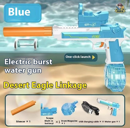 Nouveau Pistolet à Eau Électrique à Effet de Lumière de Feu