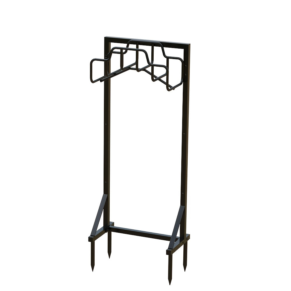 Metal Garden Hose Reel Holder Stand-0