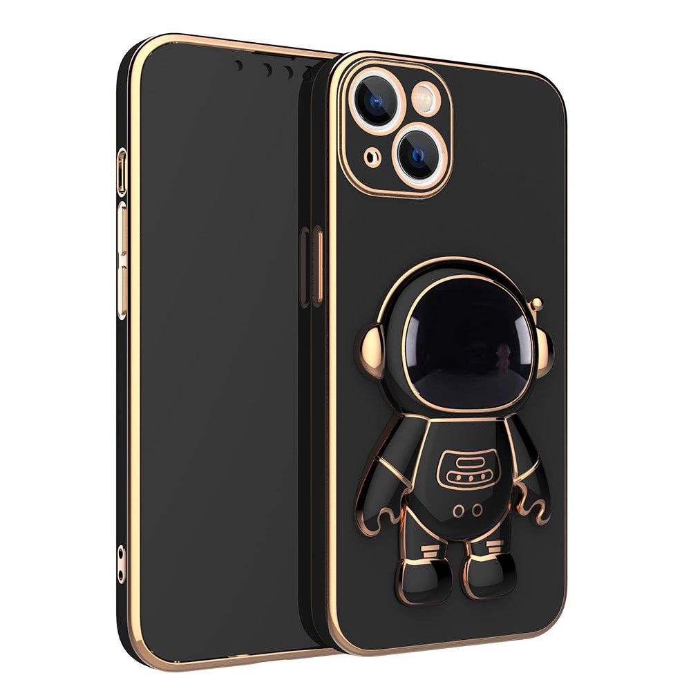 Funda de teléfono 3D Astronauta Anticaída con Soporte Galvanizado