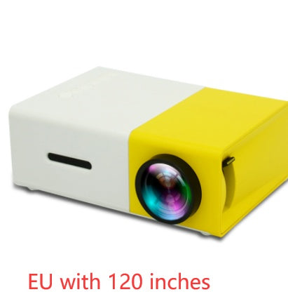 Proyector portátil 3D HD LED Cine en casa HDMI compatible con USB de audio Proyector YG300 Mini proyector