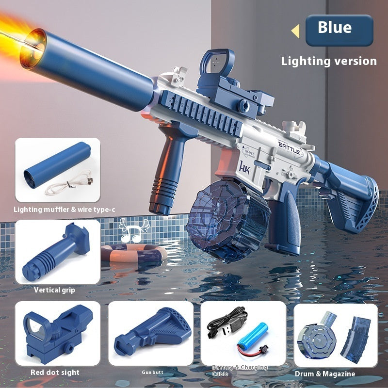 Pistolet à eau électrique M416 de deuxième génération, cracheur de feu, grande capacité, à tir continu