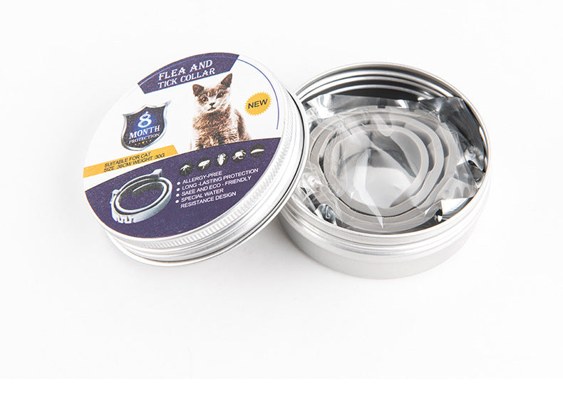 Collar antimosquitos para mascotas, ajustable, repelente de insectos para gatos y perros, suministros para mascotas