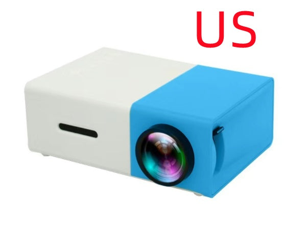 Proyector portátil 3D HD LED Cine en casa HDMI compatible con USB de audio Proyector YG300 Mini proyector