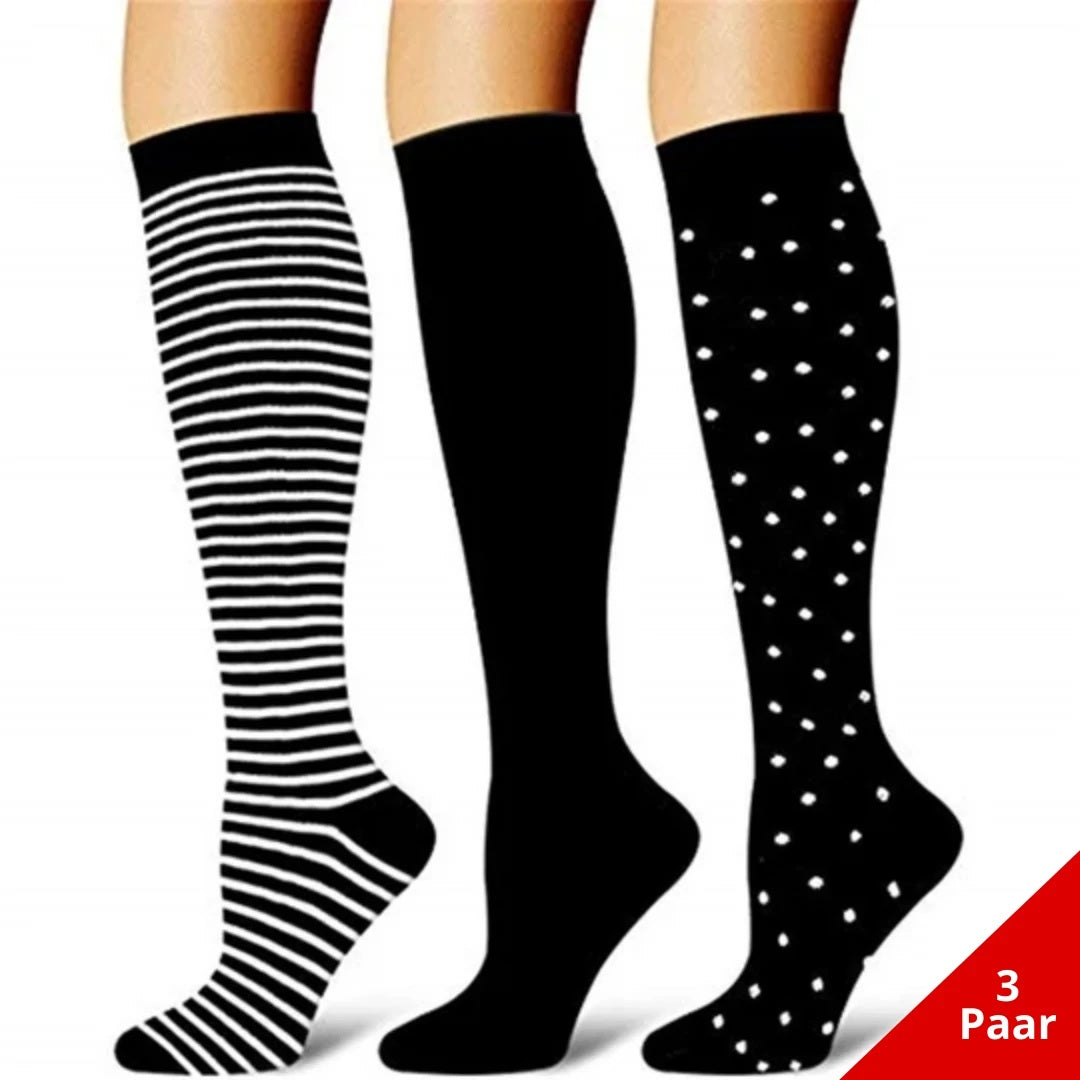 Chaussettes de sport de compression extensibles pour femmes