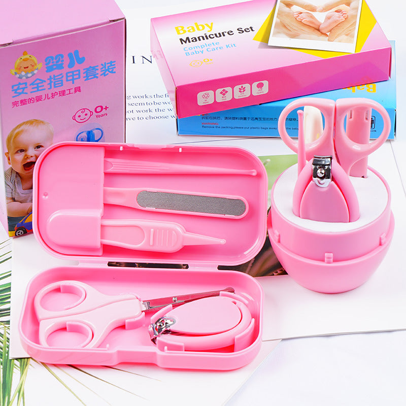 Ciseaux à ongles anti-pincement pour bébé, kit de soins 5 pièces
