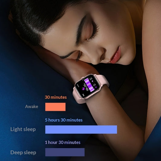 Montre intelligente avec appels Bluetooth et suivi de la fréquence cardiaque