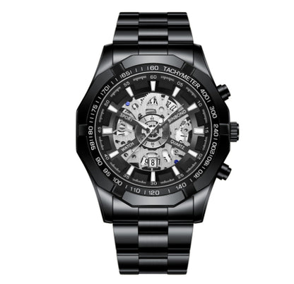 Montre Homme Étanchéité Lumineuse Squelette Décontractée Affaires