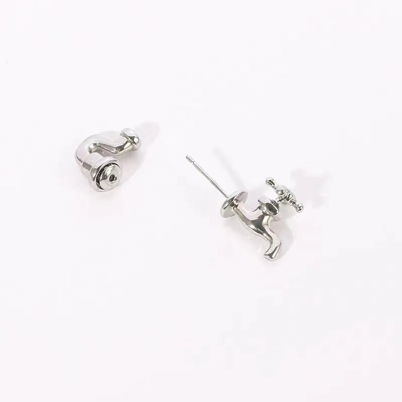 Boucles d'oreilles robinet tricolores fantaisie