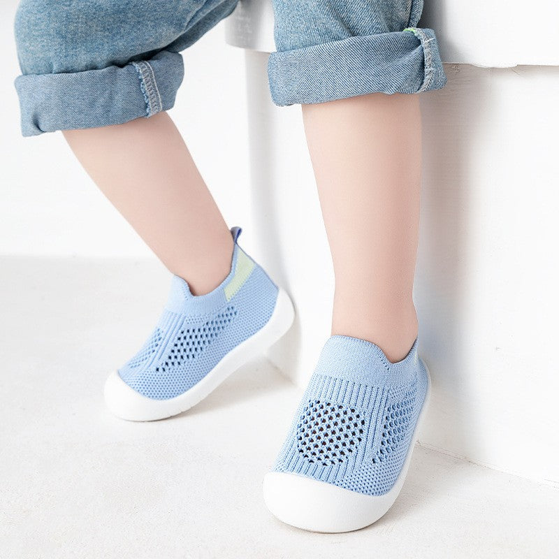 Chaussures Bébé Tout-petit Semelle Souple Antidérapantes Légères en Tissu Volant