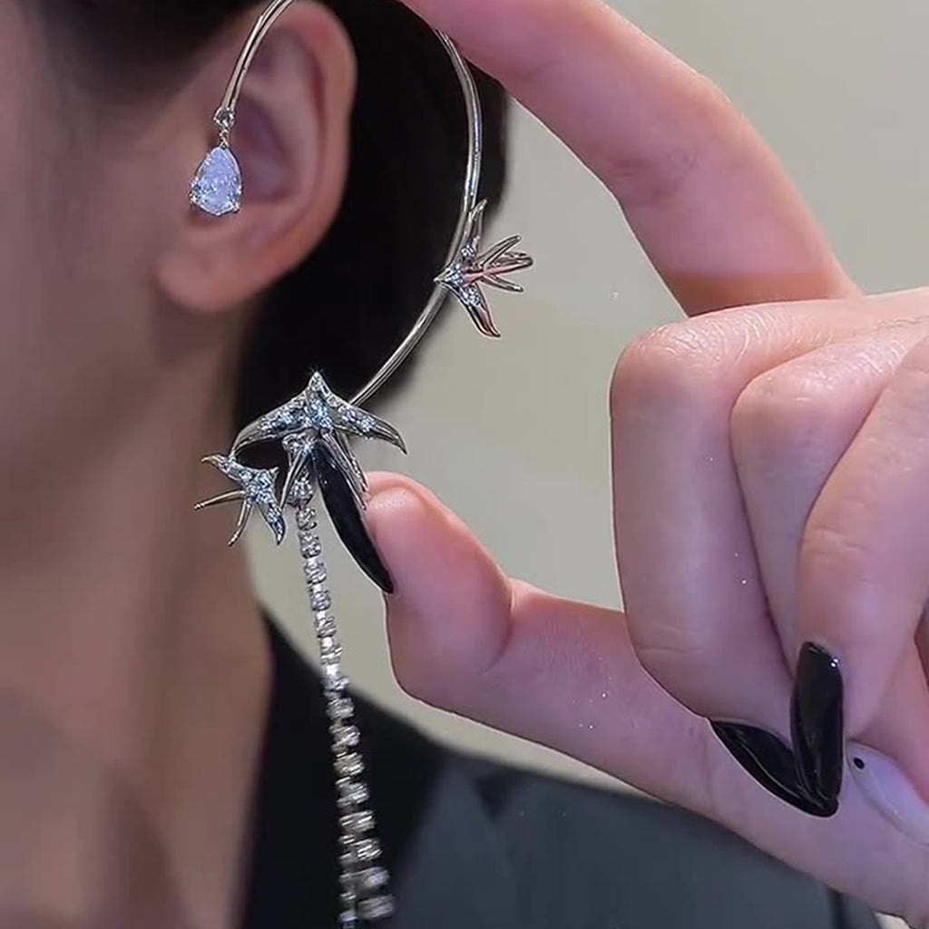 Nouvelles boucles d'oreilles françaises en zircon « hirondelle volante » pour femmes