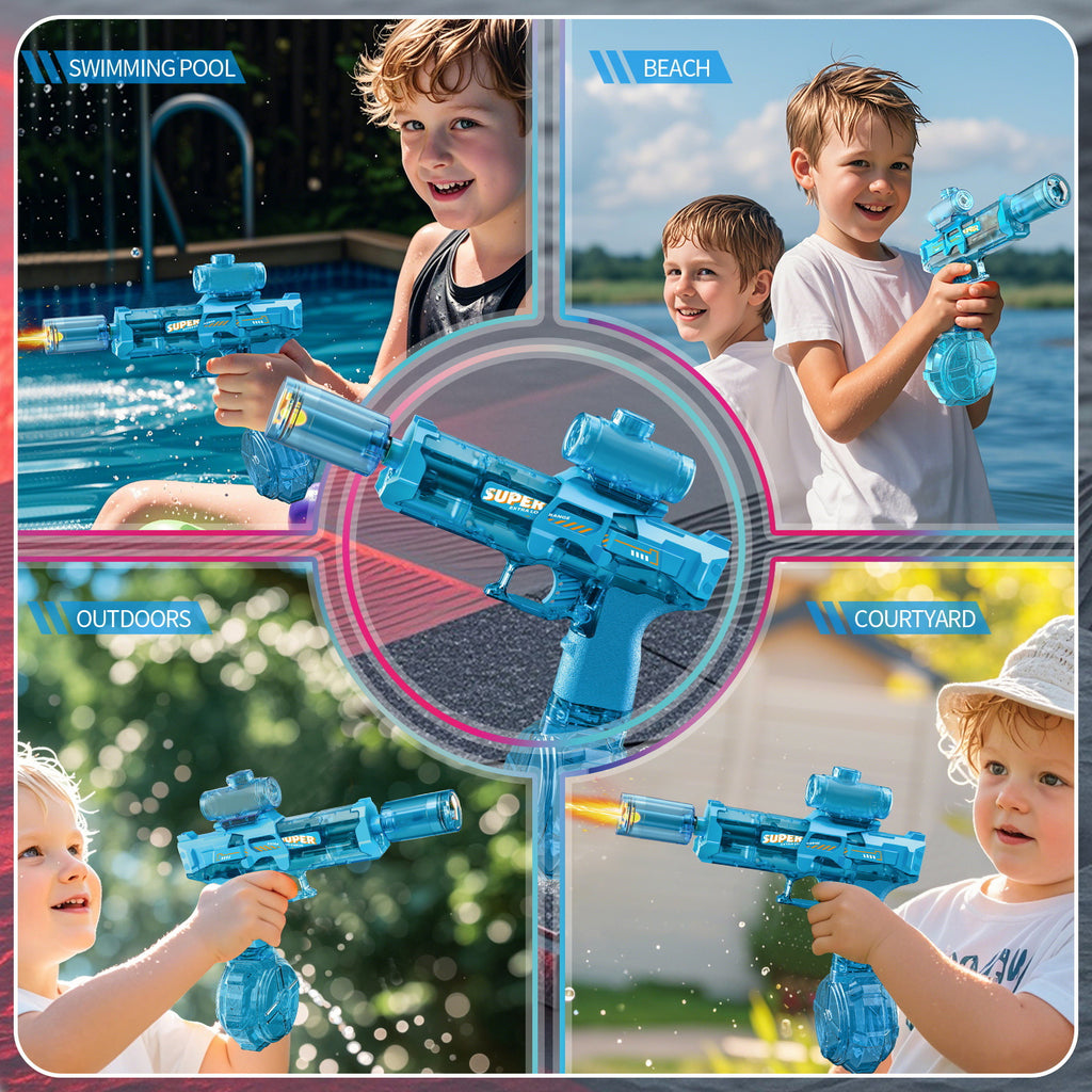 Nouveau pistolet à eau électrique Ice Mouse Ice Explosion, haute vitesse, tir continu, rechargement à liaison, grande capacité pour enfants