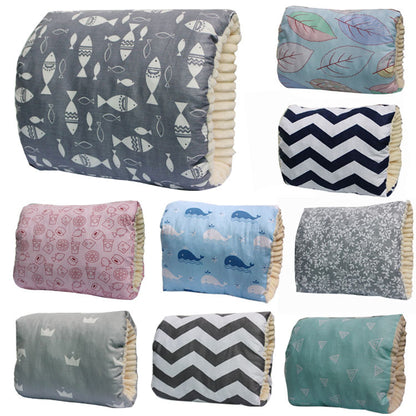 Almohada de brazo ajustable de algodón para lactancia de bebé, almohada de lactancia lavable para bebés, cojín de brazo para lactancia