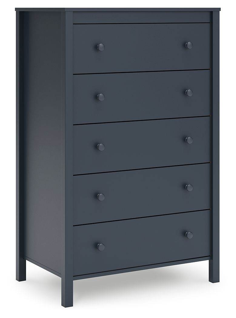 Signatue Design by Ashley Five Drawer Navy Blue Storage Chest-0