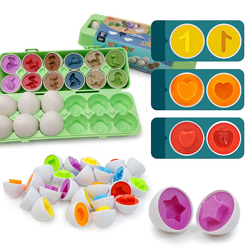 Bebé Aprendizaje Educativo Juguete Huevo Inteligente Juegos Juguetes Clasificadores de Formas Huevos Montessori Juguetes para Niños Niñas