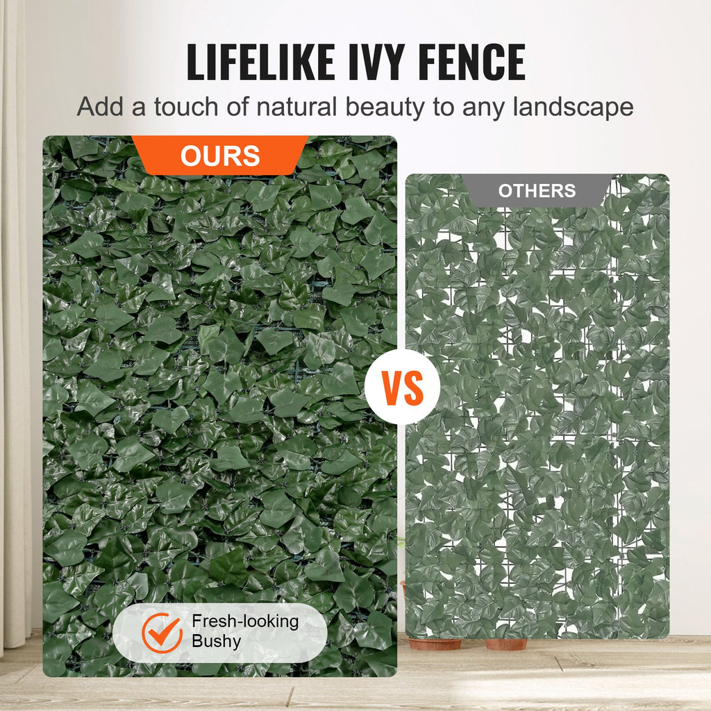 Privacy Ivy Fence, 59 X 118in Artificial Green Wall Screen
